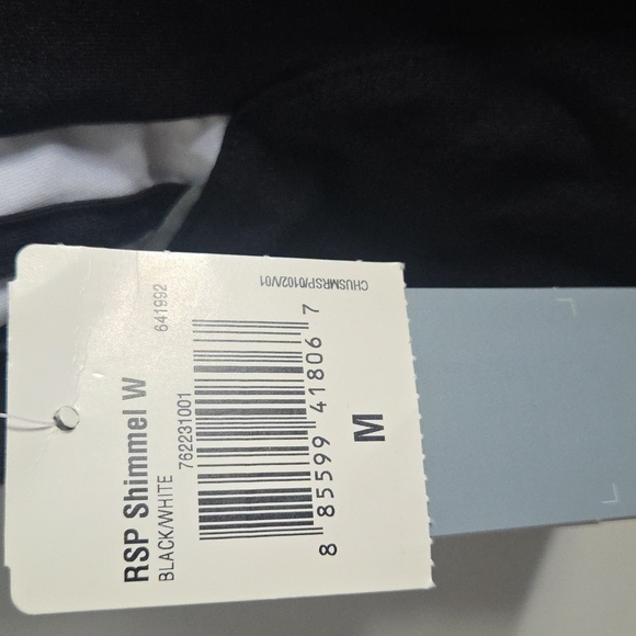 Adidas Training Essentials 3 Stripes Cropped Tank Top M Black/White - Picture 5 of 6